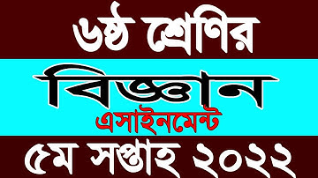 class 6 science assignment 5th week 2022 || ৬ষ্ঠ শ্রেণির বিজ্ঞান এসাইনমেন্ট   ৫ম সপ্তাহ ২০২২ |