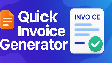 Quick Invoice Generator | Create Invoices Instantly for FREE