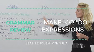Learn English Expressions with Make and Do