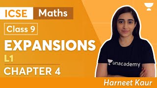 Expansions | L1 | Maths | Class 9 ICSE | Harneet Kaur | ICSE Class 9 Maths Chapter 4 | Unacademy screenshot 1