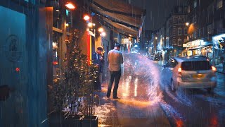 A Rainy Central London Night Walk  West End City Lights, Piccadilly to Waterloo