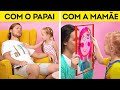 MÃE VS PAI || TRUQUES ÚTEIS PARA PAIS E MÃES PARA FACILITAR A VIDA!