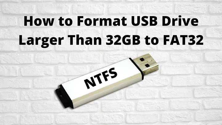 How to Format USB Drive Larger Than 32GB to FAT32