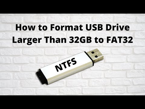 How to Format USB Drive Larger Than 32GB to FAT32