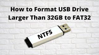 to Format Drive Larger Than 32GB to FAT32 - YouTube