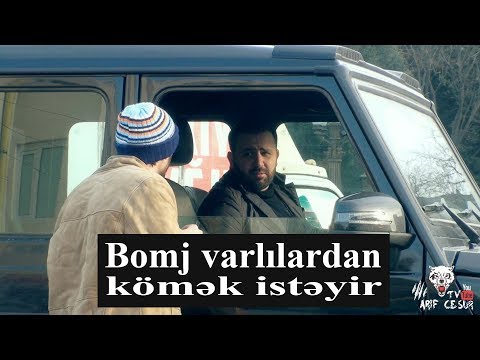 Bomj varli insanlardan komek isteyir. #sosyal deney