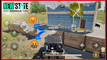 NETWORK DELAY 😡 New State Mobile Gameplay In Hindi - Pubg New State