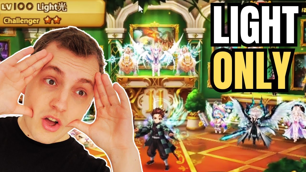 IL FAIT TOUT SON PVP ET SON PVE QU'AVEC DES MONSTRES LUMIÈRE ! | Summoners war