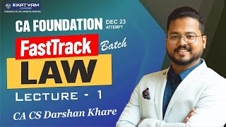 ?CA Foundation Fastrack Lecture 2 | Ace Your Exam Dec 2023 | With CA Darshan Khares Fastrack Series