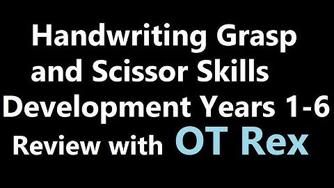 OT Rex - Handwriting Grasp and Scissor Skills Development Years 1-6