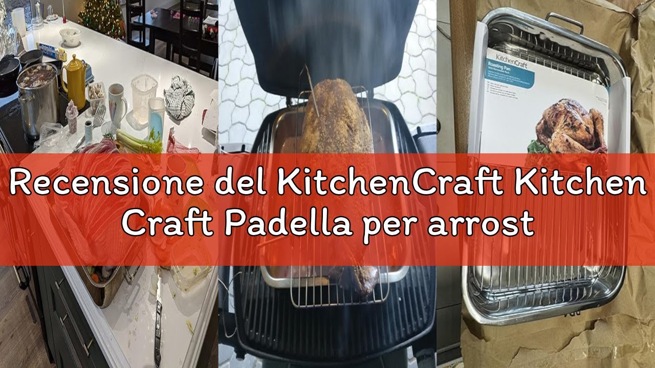 Recensione del KitchenCraft Kitchen Craft Padella per arrosto in acciaio INOX con griglia