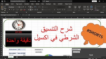 ما هو التنسيق الشرطي في الاكسيل؟