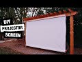 MASSIVE DIY $45 Backyard Projector Screen | No Cuts Required | Minimum Tools for Outdoor Projector