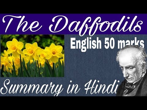 summary of daffodils written by william wordsworth