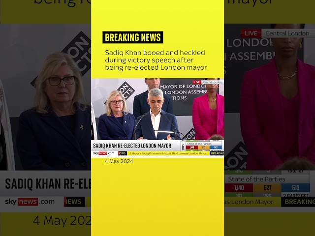 Sadiq Khan heckled by losing candidate as he