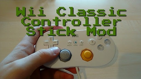 Wii Classic Controller Stick Mod