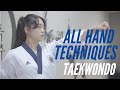 Taekwondo hand techniques all color belt curriculum