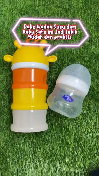 Kini jalan-jalan lebih mudah berkat wadah susu travel size ini 😍 #babysafe #traveling #wadahsusu