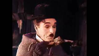 Charlie Chaplin - The Gold Rush - 1925 - original and color (Laurel & Hardy)