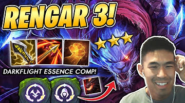 The MOST BROKEN Rengar 3 EVER! Learn this Darkflight Essence Comp! | TFT Set 7.5 - 12.19