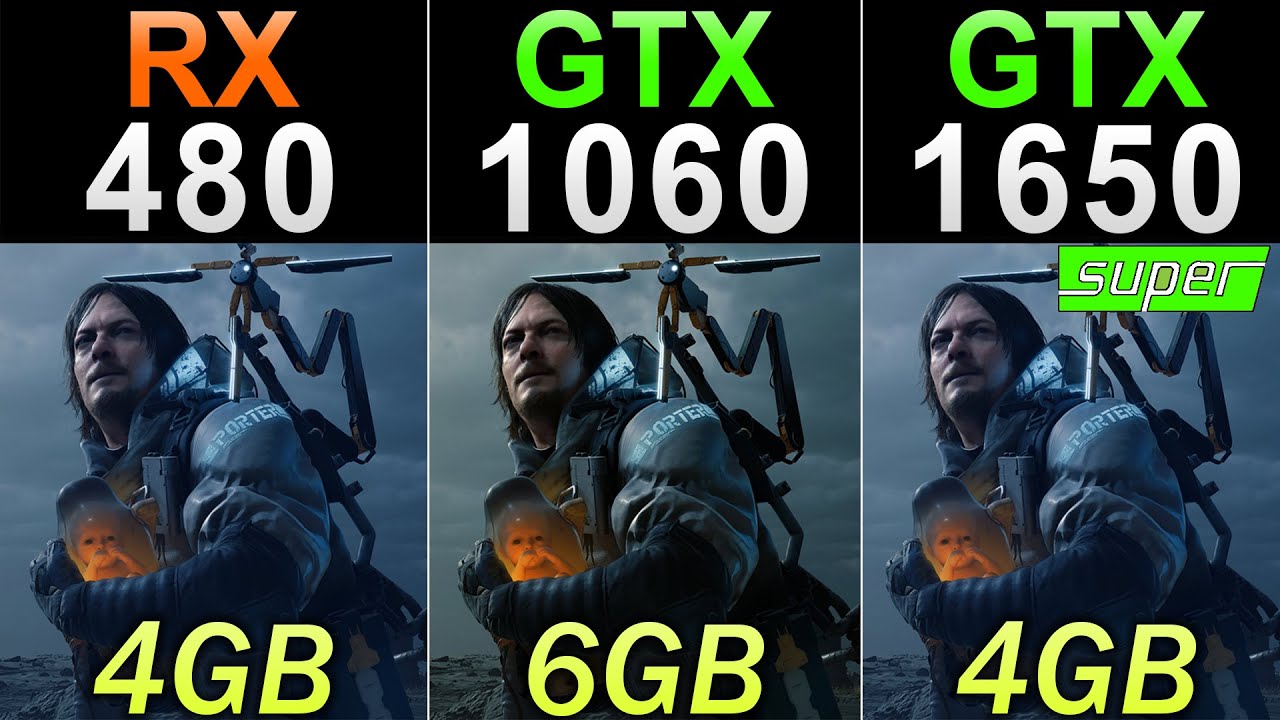 Gør det ikke livstid overvældende RX 480 (4GB) Vs. GTX 1060 (6GB) Vs. GTX 1650 Super | 30 Games Benchmarks -  YouTube