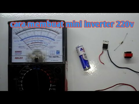  Cara membuat Mini inverter 1 5 volt to 220 volt dari trafo 