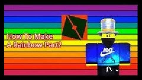 How to make a rainbow part in roblox studio! (read desc)
