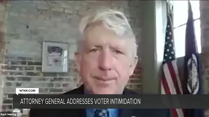 Attorney general addresses voter intimidation