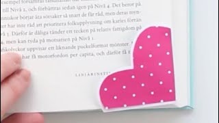 Enkelt ❤️-bokmärke | pyssel till alla hjärtans dag #Shorts