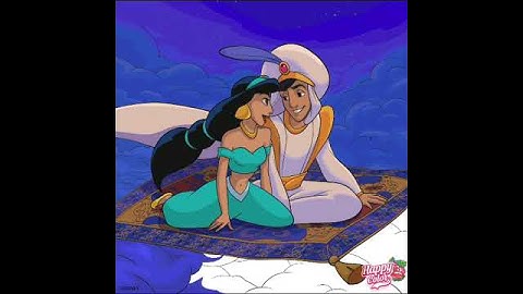 Painting by the numbers-Aladdin-flying on the magic carpet