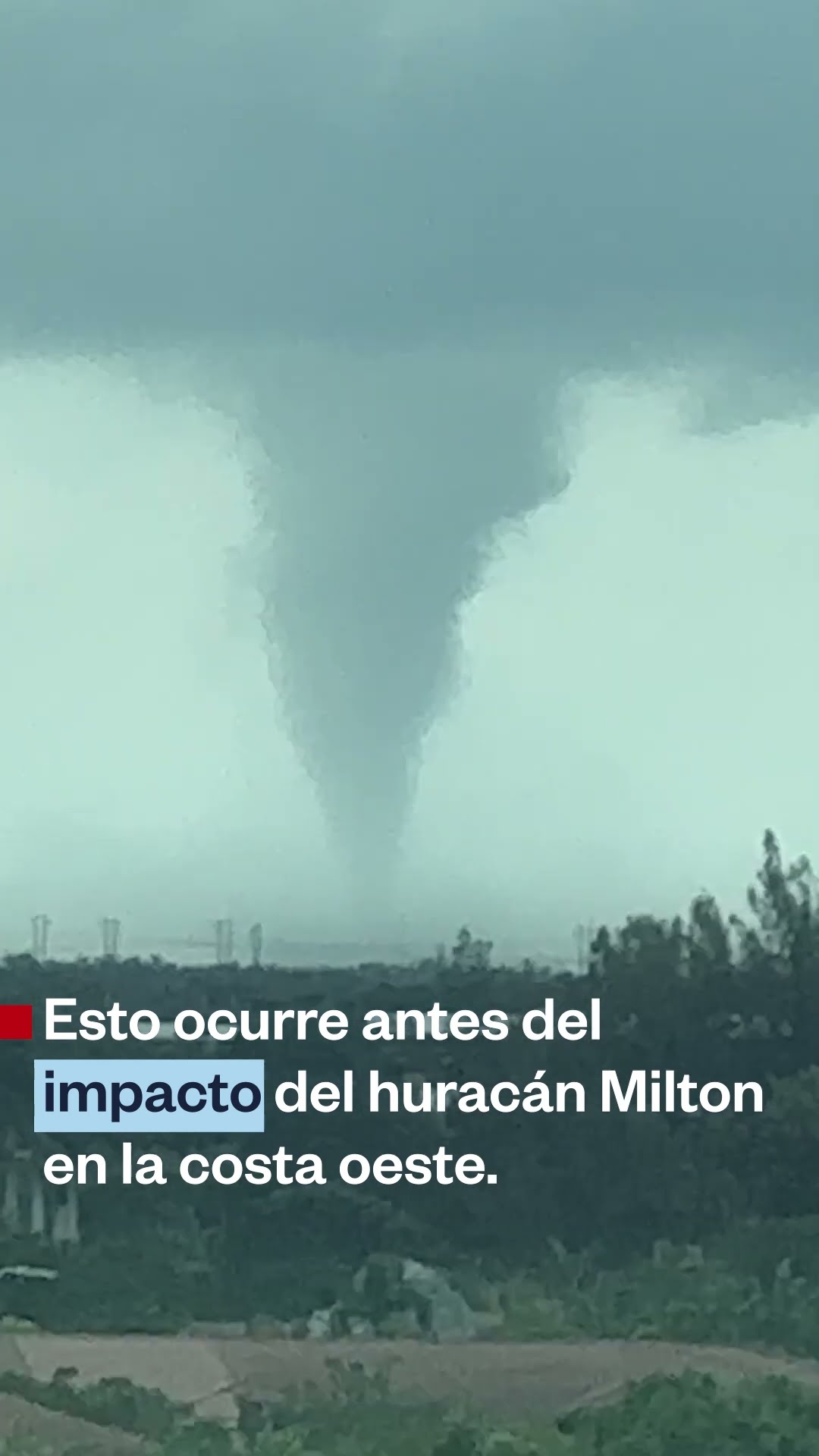 Se forma un tornado en la autopista I-75 en Broward, Florida | Noticias Telemundo
