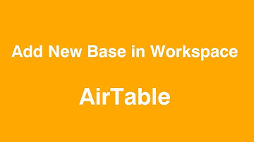 Airtable Create New Base in workspace