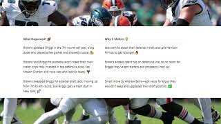 The Jets get a new defensive piece and the Browns make a power move too