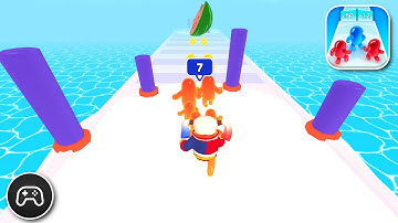 Join Blob Clash 3D - Gameplay Walkthrough Part 20 - Puzzle Game Levels 101-105 (iOS, Android)