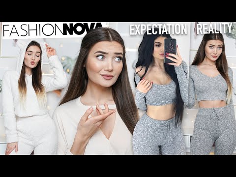 TRYING ON LOUNGEWEAR & LINGERIE FROM FASHION NOVA... AD - YouTube