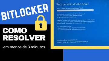 Como resolver Bitlocker em notebook Dell em menos de 3 minutos - Como tirar o bloqueio do Bitlocker