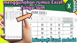Cara menggunakan rumus Excel fungsi sum di hp android screenshot 3