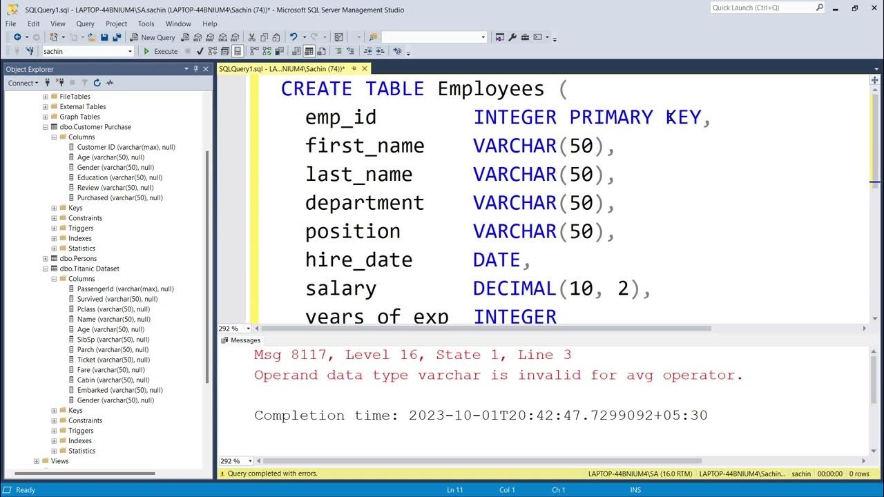 SQL Basics: A Step-by-Step Tutorial - YouTube