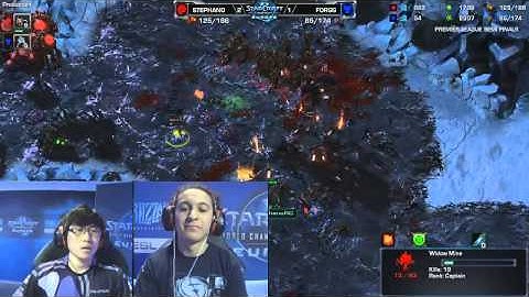 Insane widow mine hits (Splitscreen with reaction!) - Stephano vs ForGG