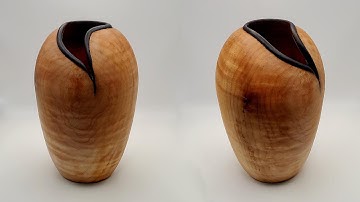 Woodturning | Carved Maple Vase