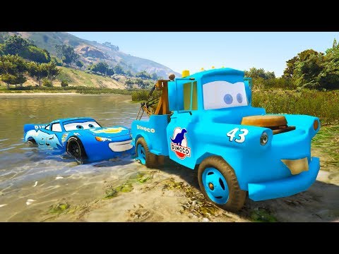 Dinoco Mater Ailesini Kurtarmaya Çalışıyor - Şimşek McQueen Chick Dinoco King - GTA 5