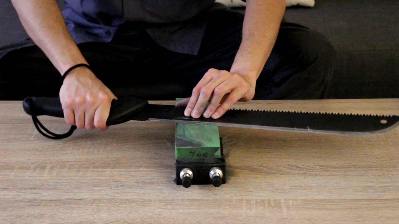 Cómo afilar un machete (vídeo resumen) YouTube