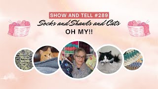Show and Tell #289 Socks and Shawls and Cats Oh My