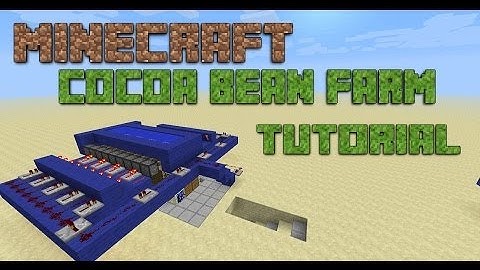 How To Build A Semi Automatic Cocoa Bean Farm In Minecraft!!