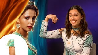 Video thumbnail of ""So... I'm Jasmine!" Aladdin's Naomi Scott on meeting Will Smith and the art of magic carpet riding"