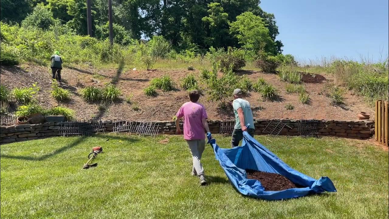 WE START MULCHING A GIANT HILL! YouTube