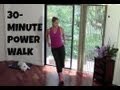 Indoor Walking Exercise - Full Length 30-Minute Power Walk (fat burning, walking workout)