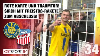 Traumtor und rote Karte! Sirchs Freistoß-Rakete zum Abschied: Lok - Zwickau | Regionalliga Nordost