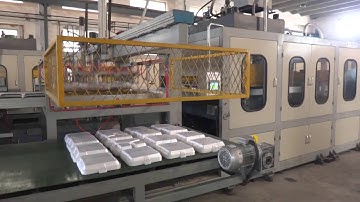 Double Robot arm Fully automatic vacuum forming machine