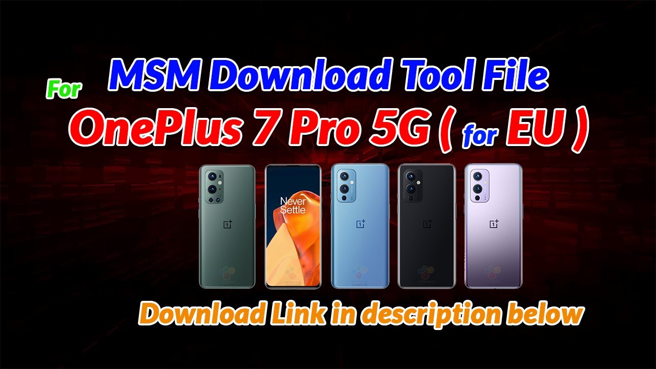 oneplus 6 msm download tool